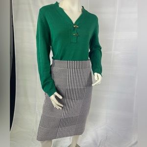 Ann Taylor Houndstooth pencil skirt